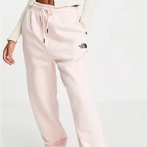 North Face Sweatpants Light Pink Fleece Joggers Women’s Small